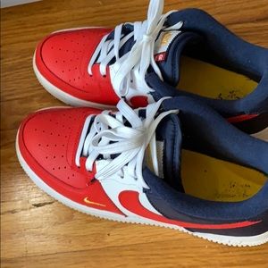 Like New red, white, and blue Air Force 1’s